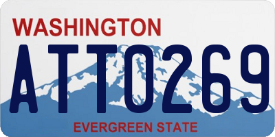 WA license plate ATT0269