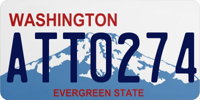 WA license plate ATT0274