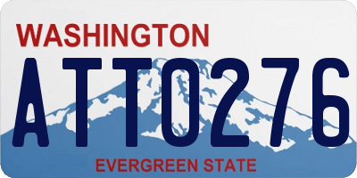 WA license plate ATT0276