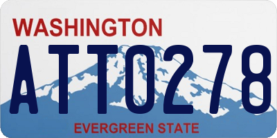 WA license plate ATT0278