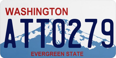 WA license plate ATT0279