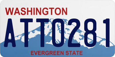 WA license plate ATT0281