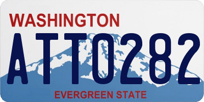 WA license plate ATT0282