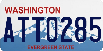 WA license plate ATT0285