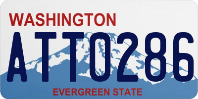 WA license plate ATT0286