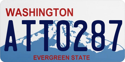 WA license plate ATT0287