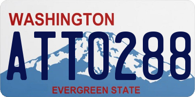 WA license plate ATT0288