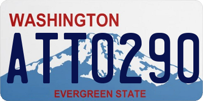 WA license plate ATT0290