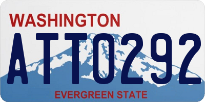 WA license plate ATT0292