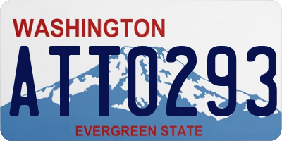 WA license plate ATT0293