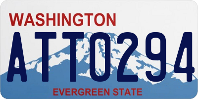 WA license plate ATT0294