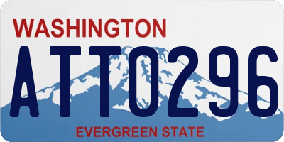 WA license plate ATT0296