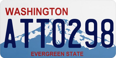 WA license plate ATT0298