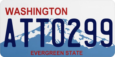 WA license plate ATT0299