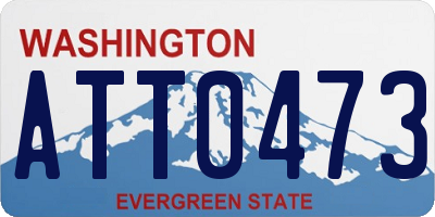 WA license plate ATT0473