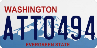 WA license plate ATT0494