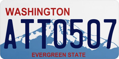 WA license plate ATT0507