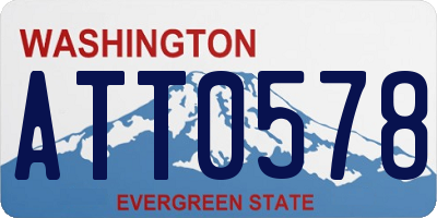 WA license plate ATT0578