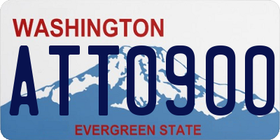 WA license plate ATT0900