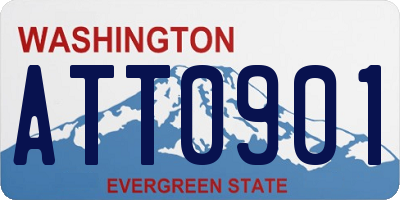 WA license plate ATT0901