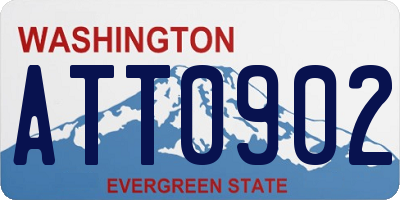 WA license plate ATT0902