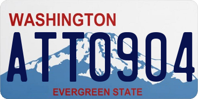 WA license plate ATT0904