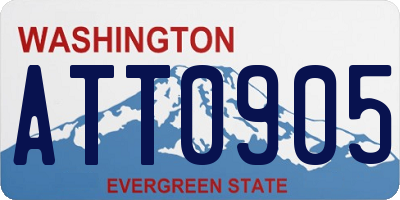 WA license plate ATT0905