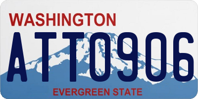 WA license plate ATT0906