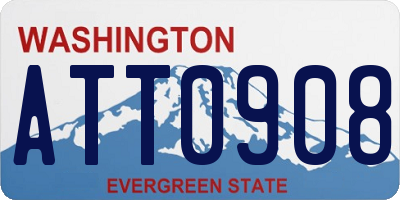 WA license plate ATT0908