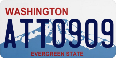 WA license plate ATT0909