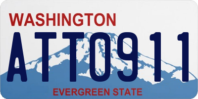 WA license plate ATT0911