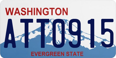 WA license plate ATT0915