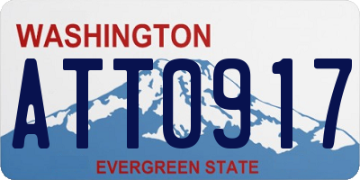 WA license plate ATT0917