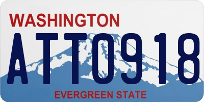WA license plate ATT0918