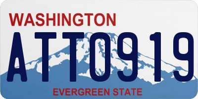 WA license plate ATT0919