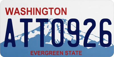 WA license plate ATT0926