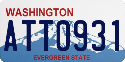 WA license plate ATT0931