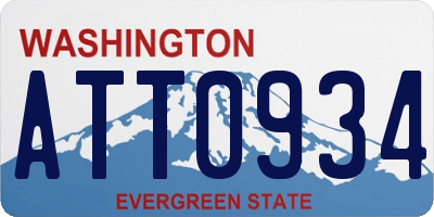 WA license plate ATT0934