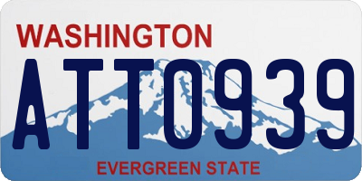 WA license plate ATT0939