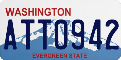 WA license plate ATT0942