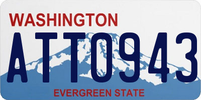 WA license plate ATT0943
