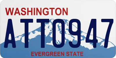 WA license plate ATT0947