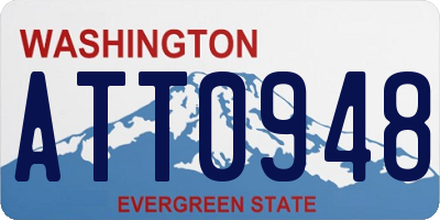 WA license plate ATT0948