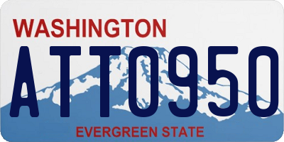 WA license plate ATT0950