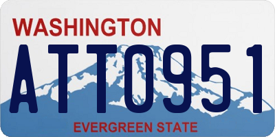 WA license plate ATT0951