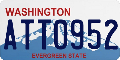 WA license plate ATT0952