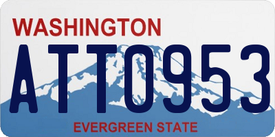 WA license plate ATT0953