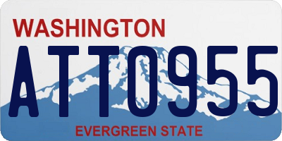 WA license plate ATT0955