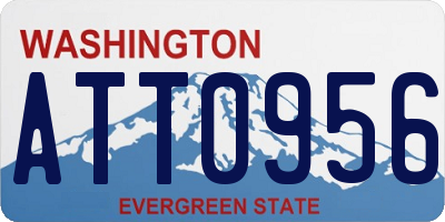 WA license plate ATT0956