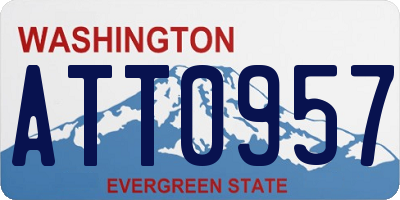 WA license plate ATT0957